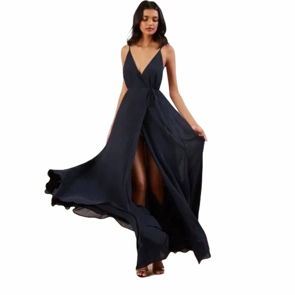 Reformation Wrap V- Neck Maxi Dress. Size 4